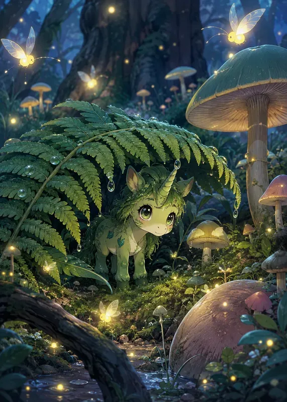 Magical Unicorn Worlds Anime Art