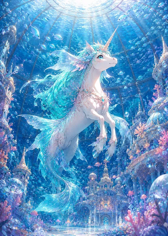 Magical Unicorn Worlds Anime Art