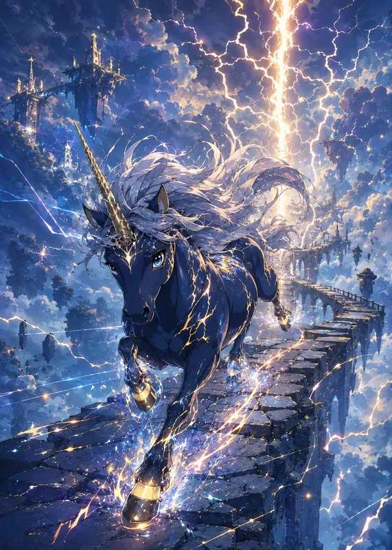 Magical Unicorn Worlds Anime Art