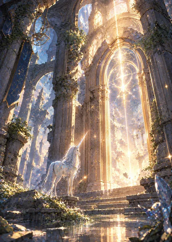Magical Unicorn Worlds Anime Art
