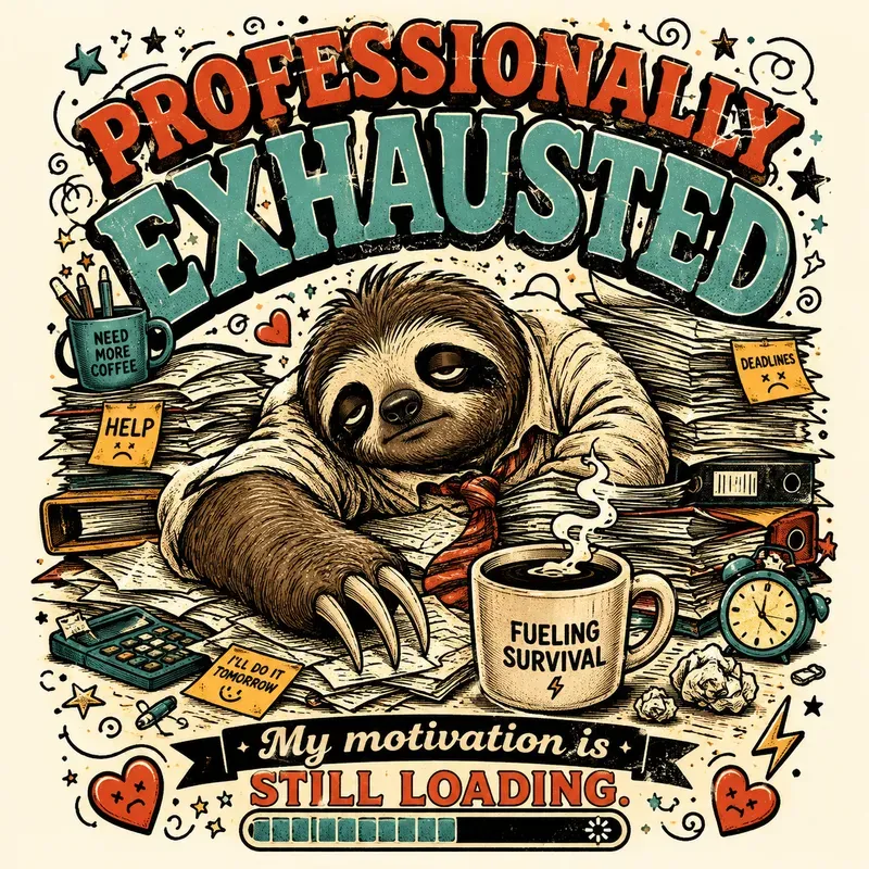 Retro Animal Coffee Tshirt Art