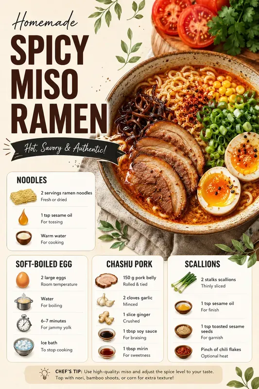 Professional Recipe Infographic Posters