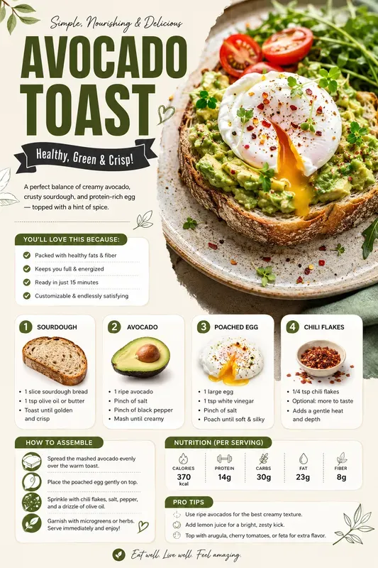 Professional Recipe Infographic Posters