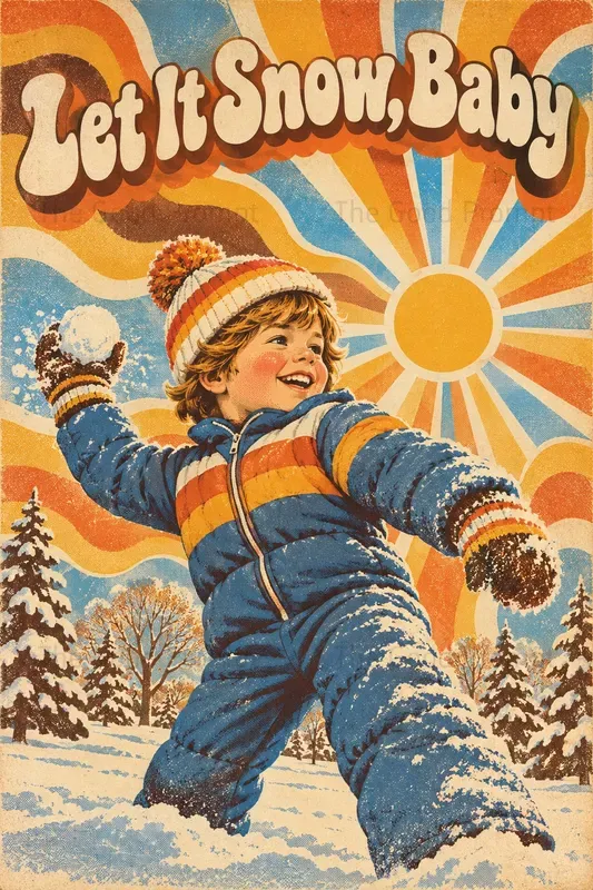 Groovy 70s Christmas Poster Generator