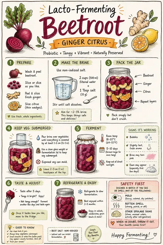 Fermented Vegetables Cheat Sheets
