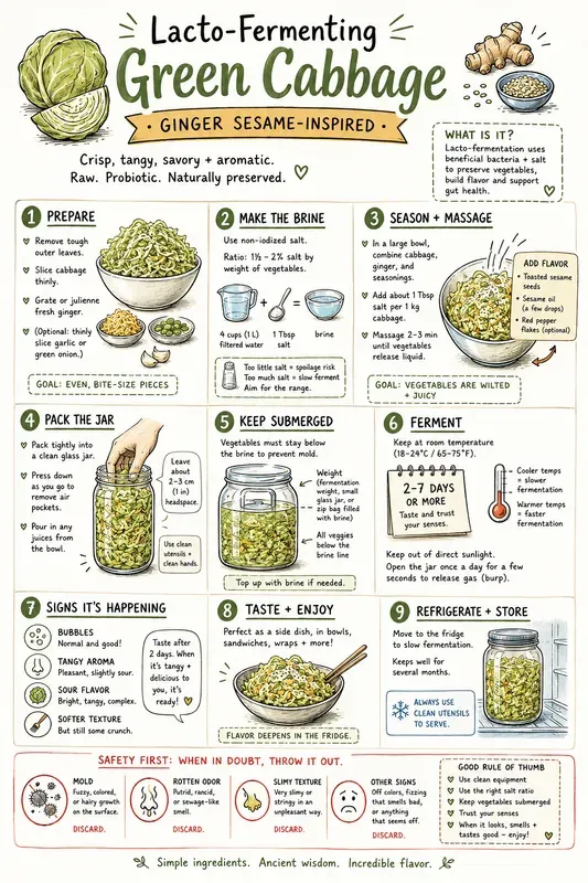 Fermented Vegetables Cheat Sheets