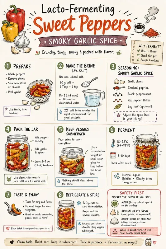 Fermented Vegetables Cheat Sheets