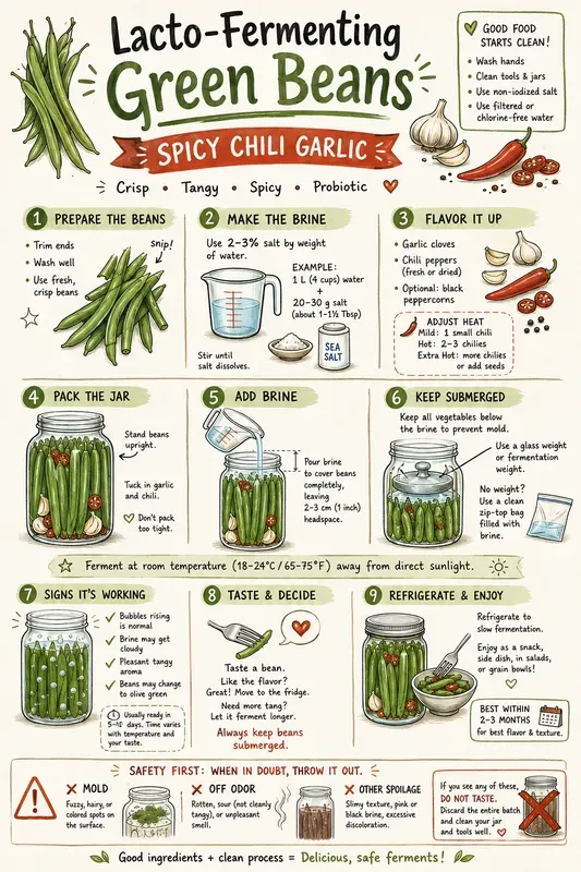 Fermented Vegetables Cheat Sheets