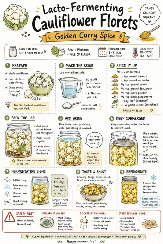 Fermented Vegetables Cheat Sheets