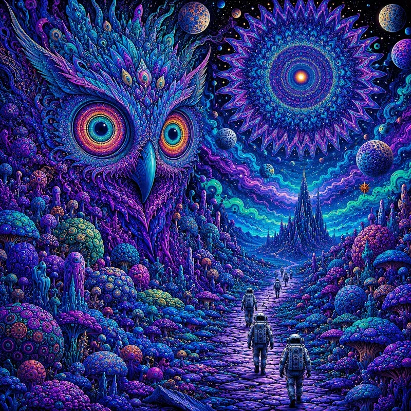 Alien Bloom Cosmic Wanderers