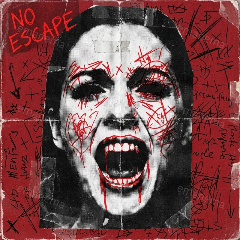 Haunting Dark Mixed Media Posters