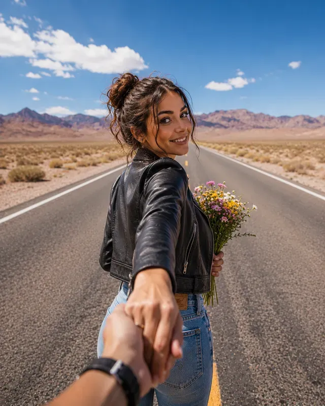Viral Girl Influencer Follow Me Photos