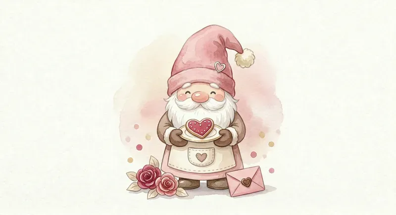 Seasonal Gnome Watercolor Clipart