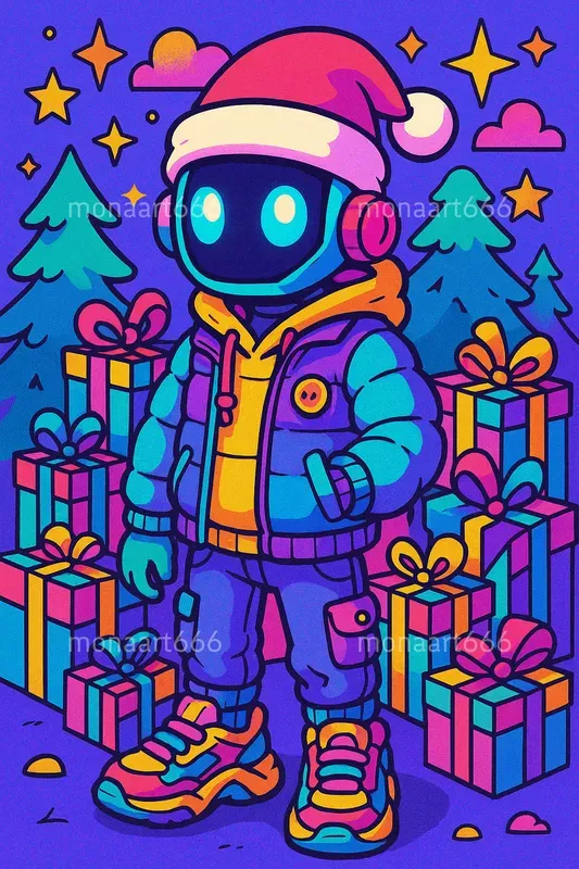 Electric Pop Festive Characters