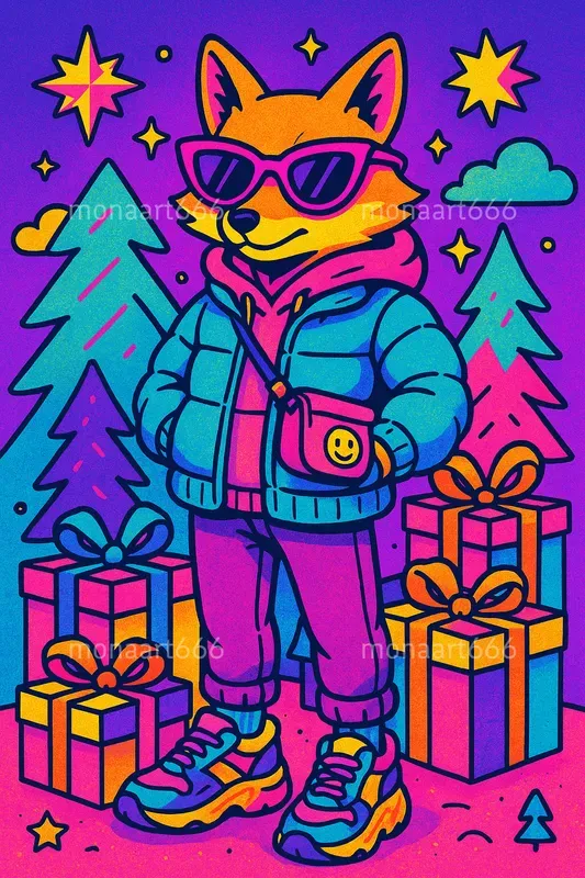 Electric Pop Festive Characters