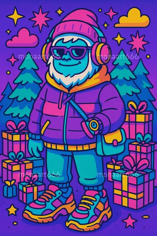Electric Pop Festive Characters