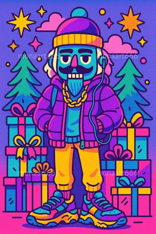 Electric Pop Festive Characters
