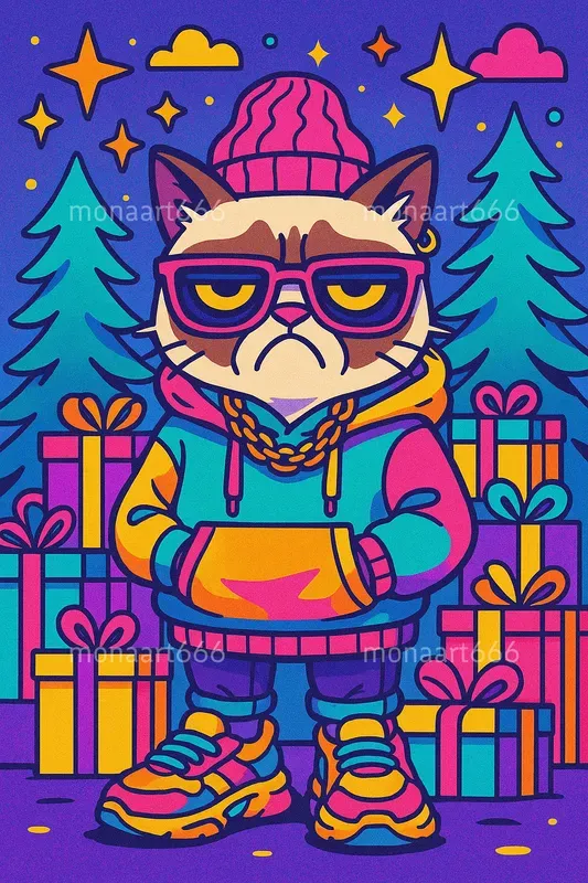 Electric Pop Festive Characters