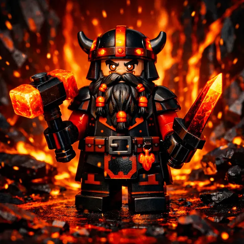 Colorful Lego Fantasy Guardians