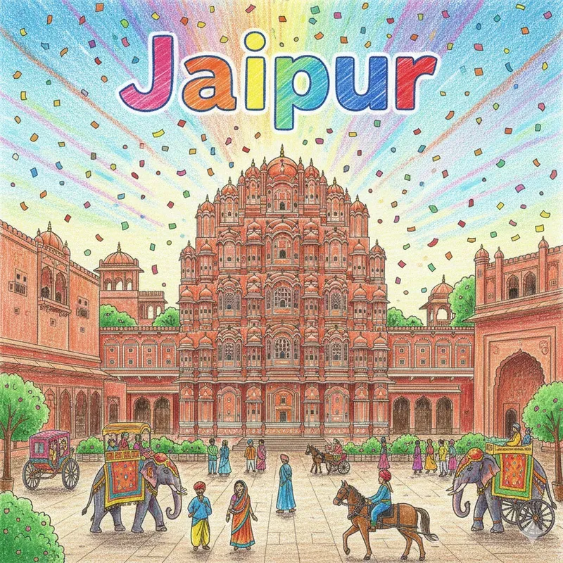 City Drawings With Their Names