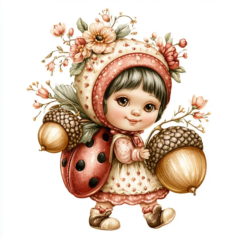 Ladybug Garden Summer Cliparts