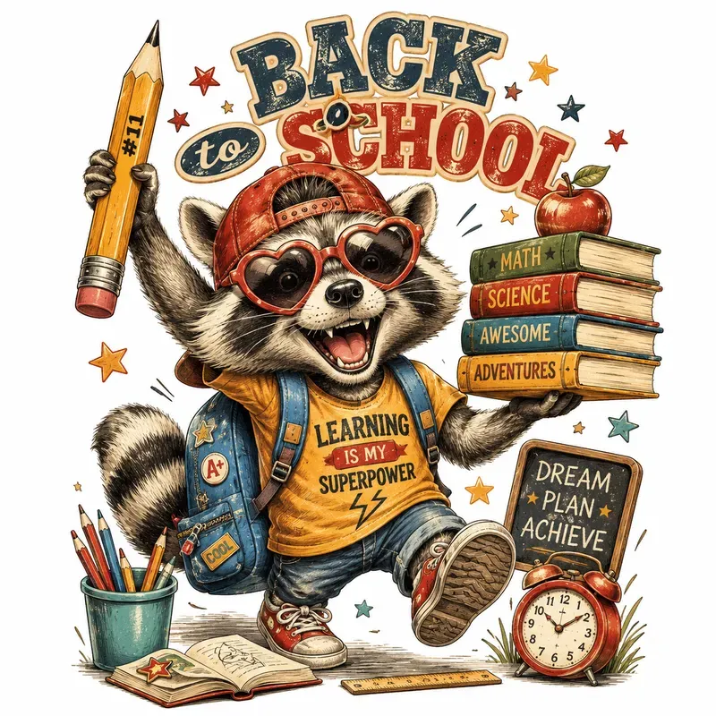 Vintage School Animals Tshirt