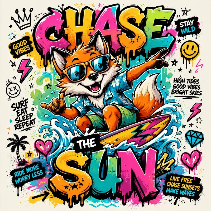 Vibrant Graffiti Tshirt Creators