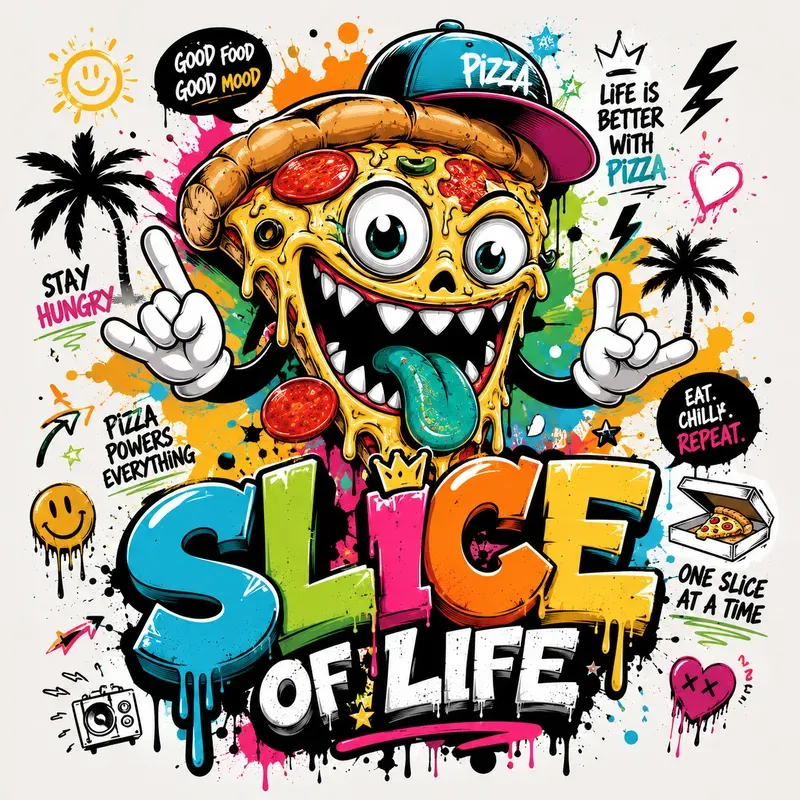 Vibrant Graffiti Tshirt Creators