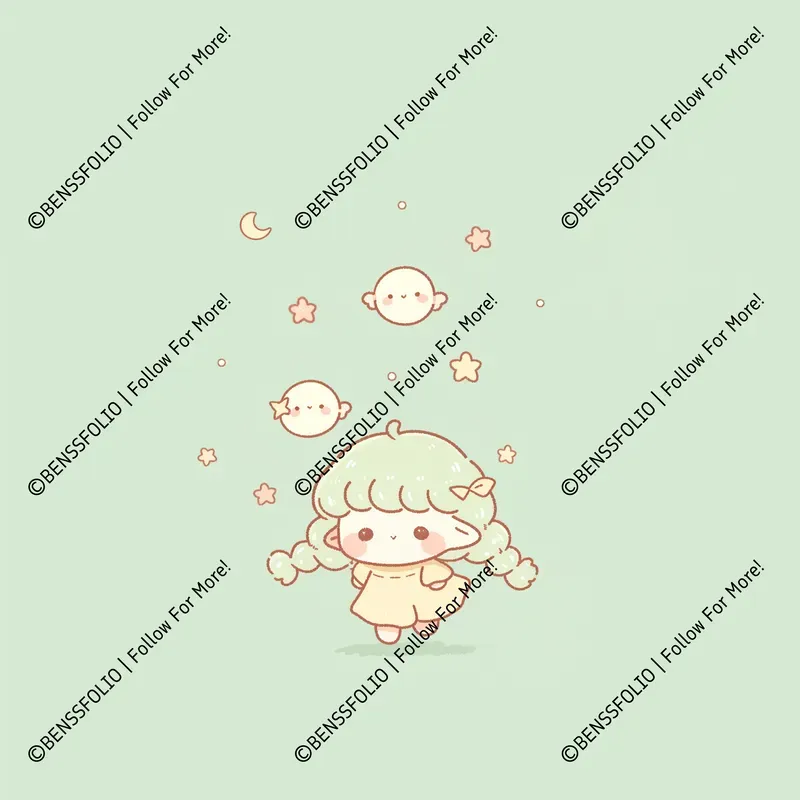 Pastel Kawaii Tiny Characters