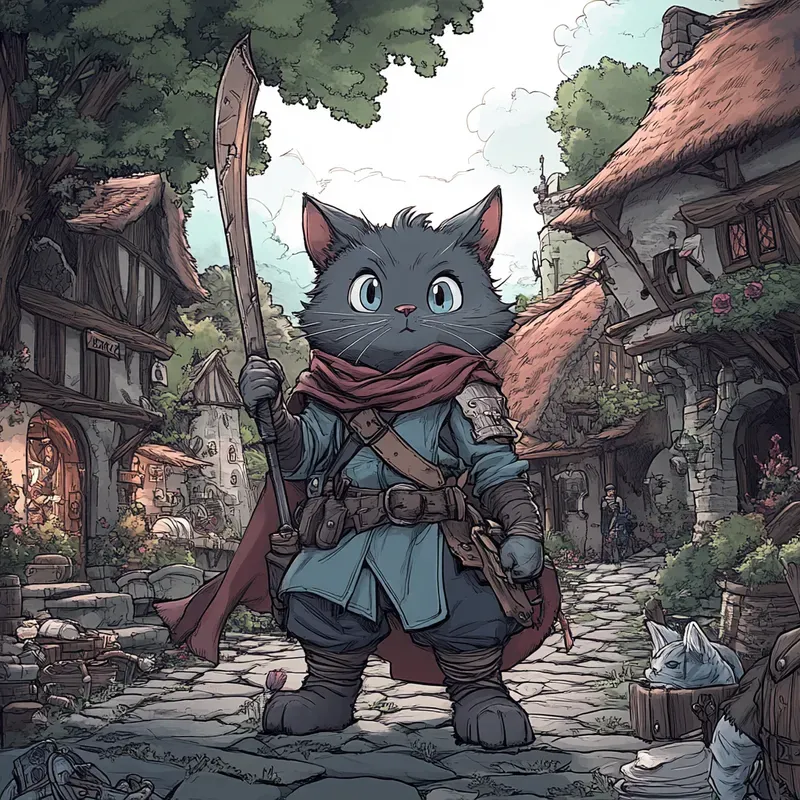 Fantasy Style Dnd Mmo Cartoon Game Art