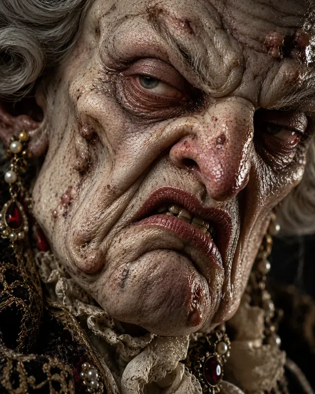 Grotesque Hyperreal Monster Faces