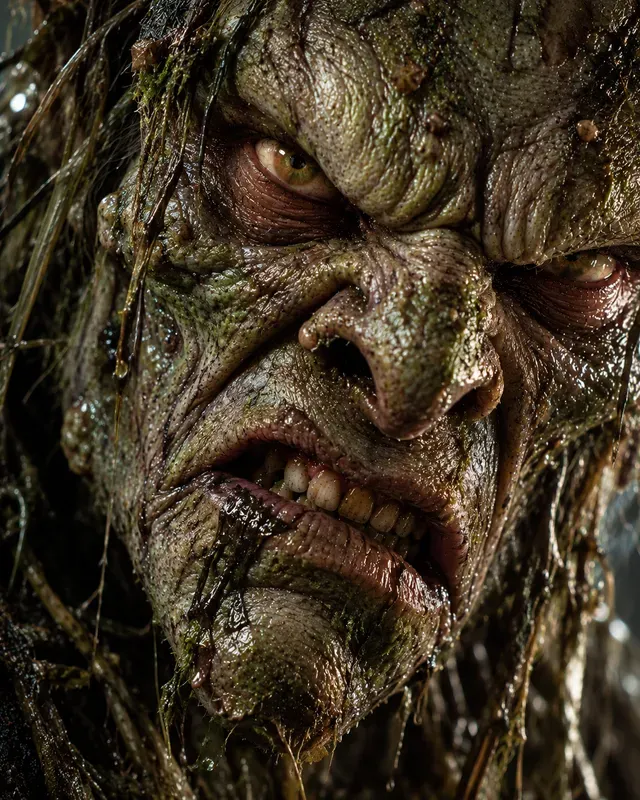 Grotesque Hyperreal Monster Faces