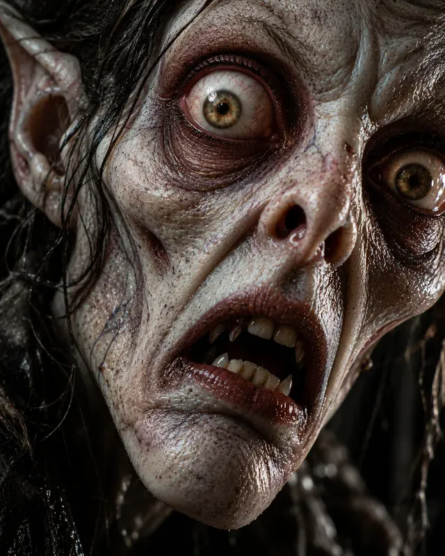 Grotesque Hyperreal Monster Faces