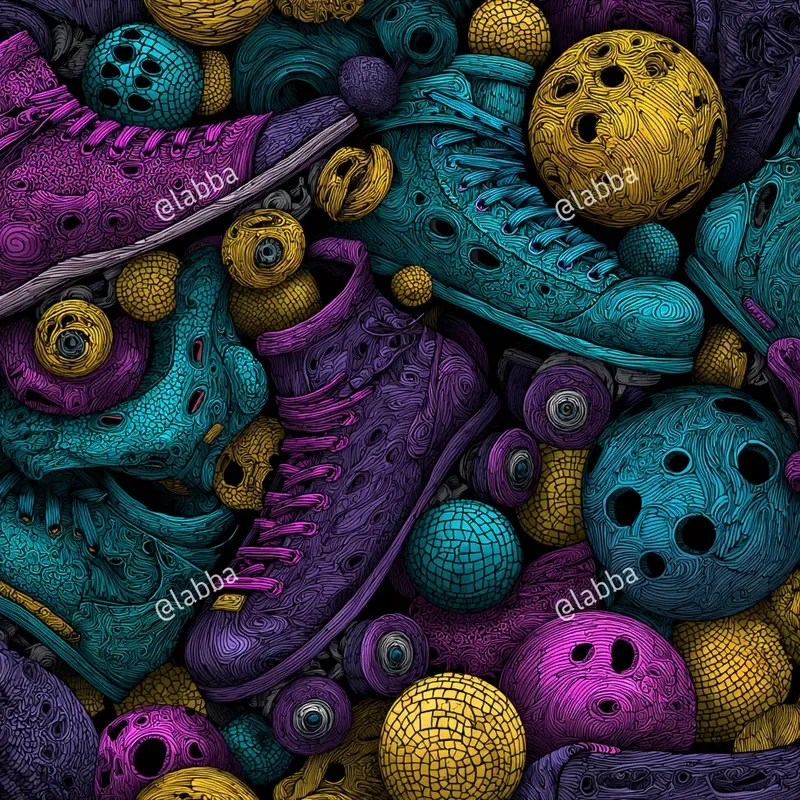 Funky Interwoven Thread Patterns