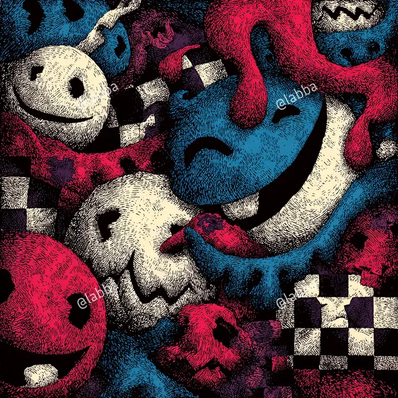 Funky Interwoven Thread Patterns