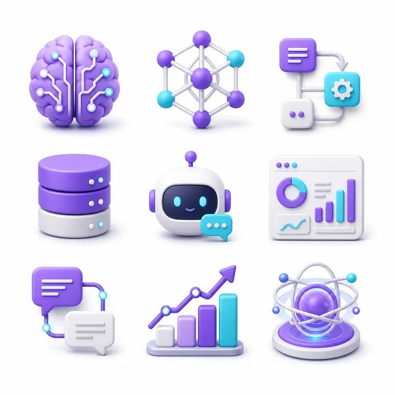 Premium 3D Saas Icon Set Generator