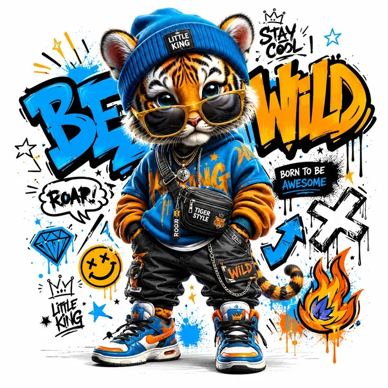 Urban Graffiti Animal Tshirts