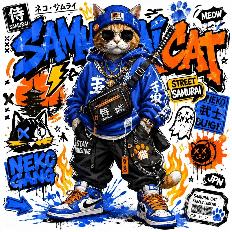 Urban Graffiti Animal Tshirts