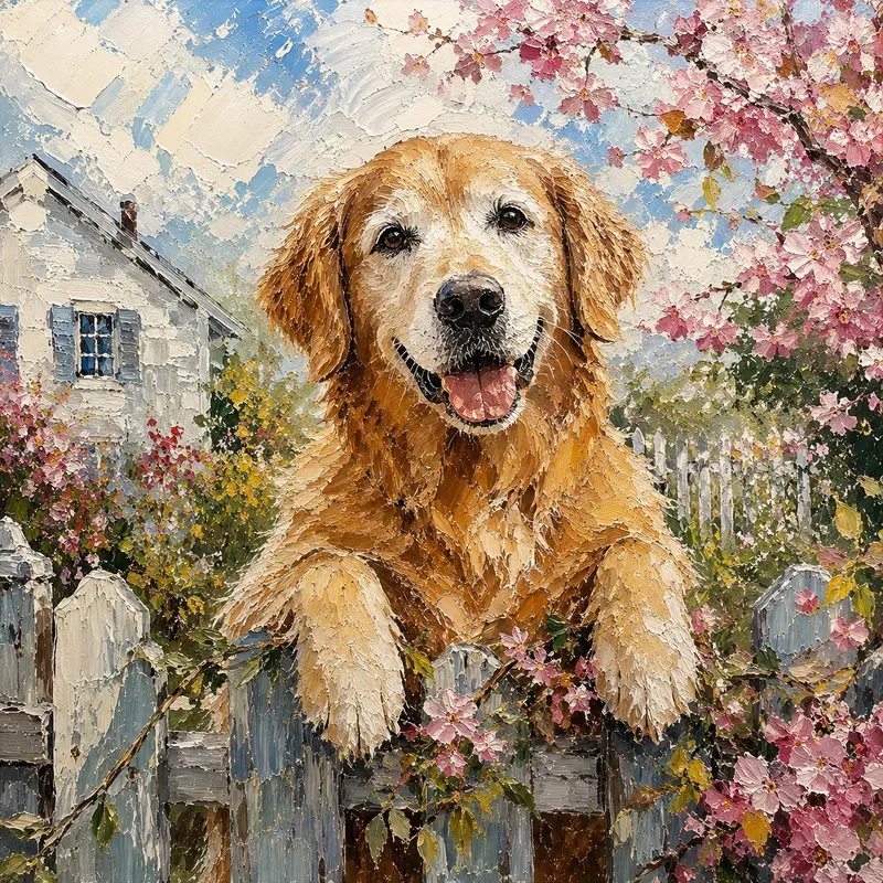 Impasto Oil Paintings Animals