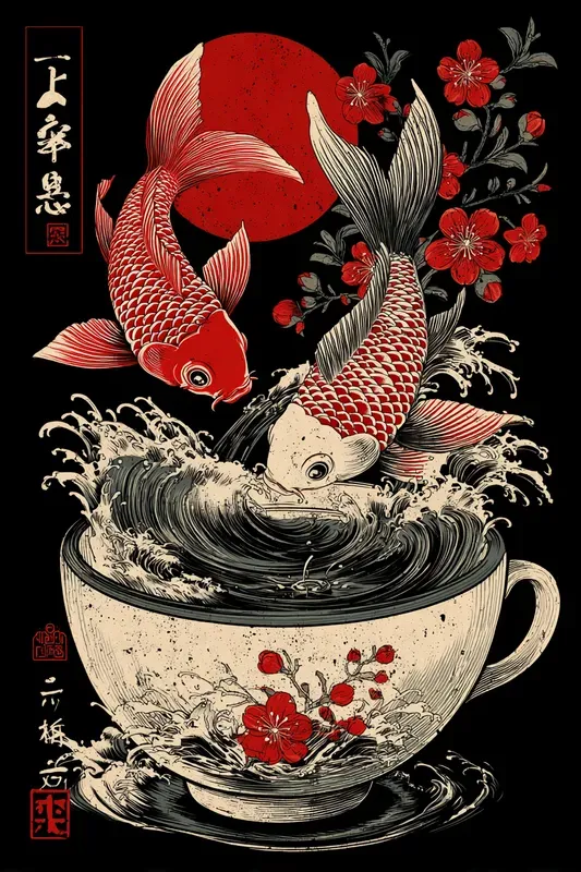 Japanese Aesthetic Tshirt Prints