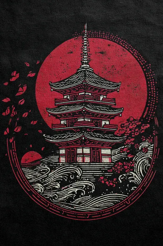 Japanese Aesthetic Tshirt Prints