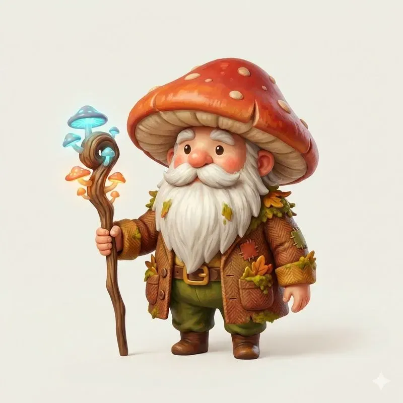 Whimsical Forest Gnome Characters
