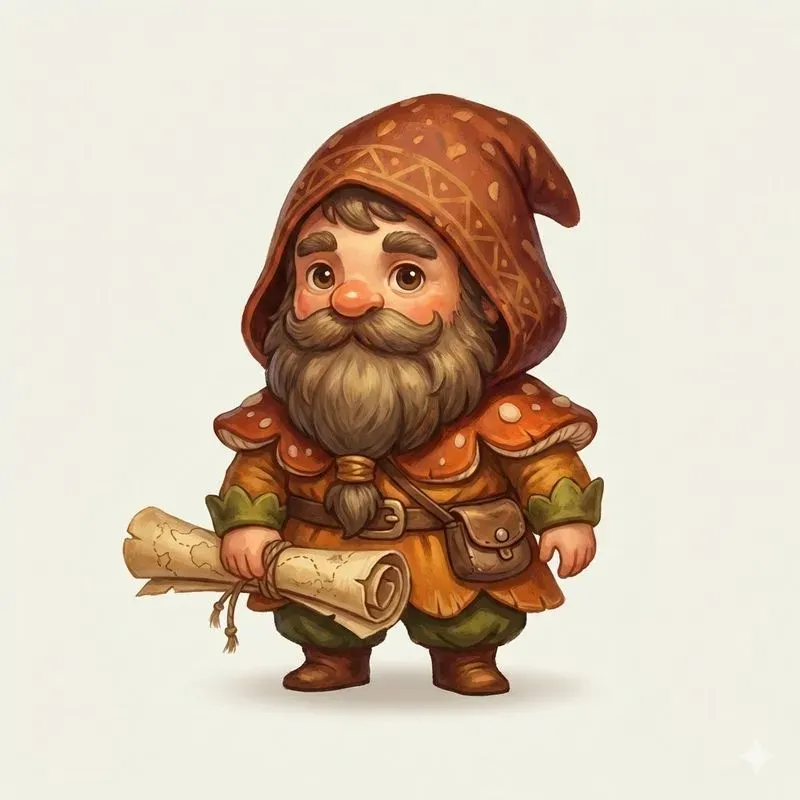 Whimsical Forest Gnome Characters