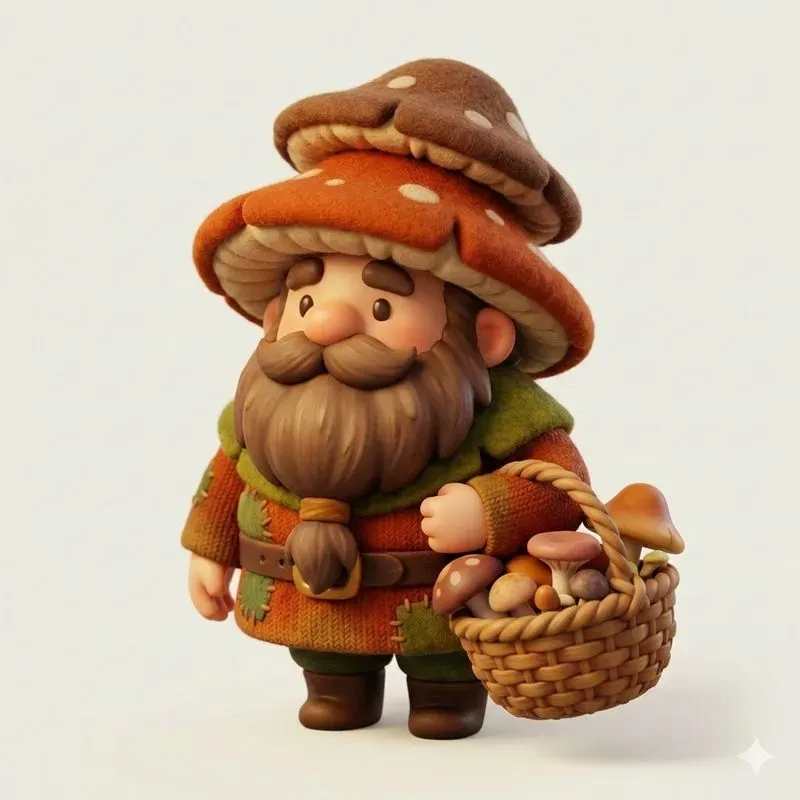 Whimsical Forest Gnome Characters