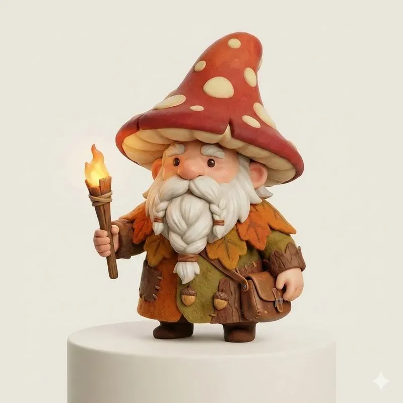 Whimsical Forest Gnome Characters