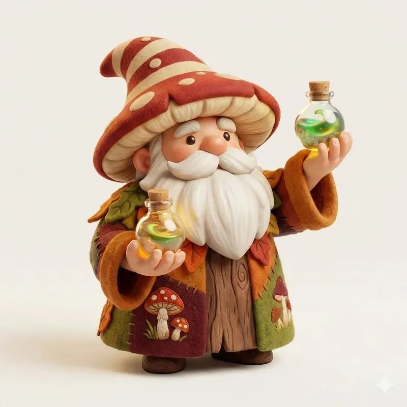 Whimsical Forest Gnome Characters