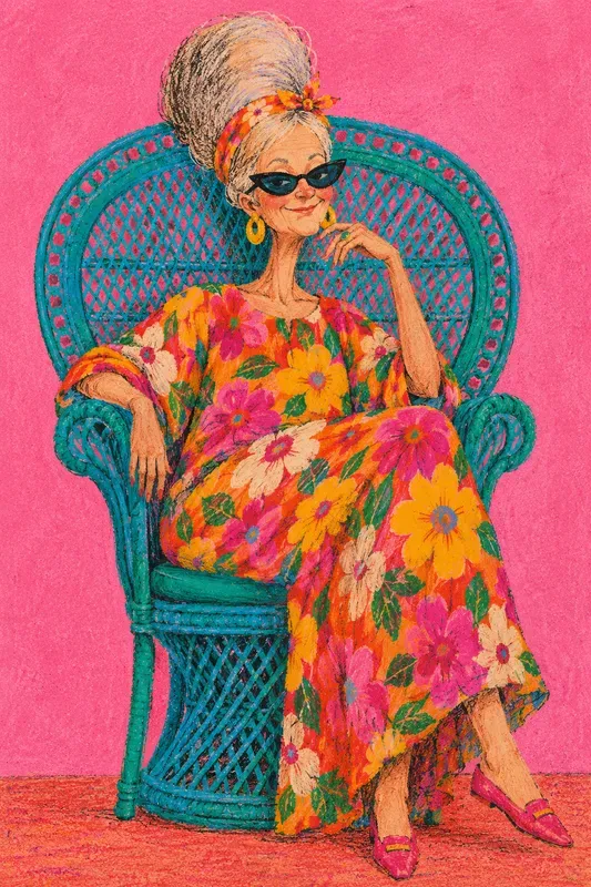 Quirky Textured Oil Pastel Portraits