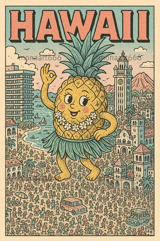 Whimsical Derlust Doodle Posters