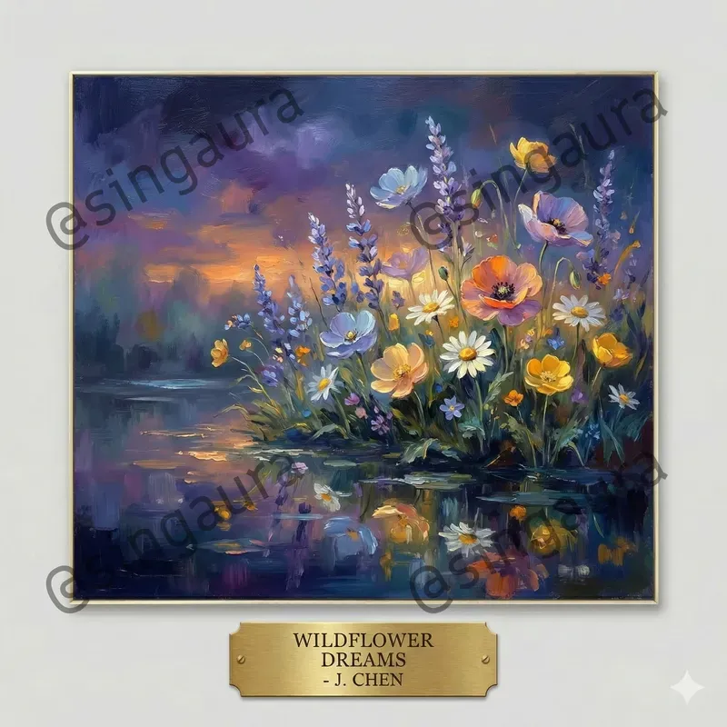 Dreamy Painterly Floral Scene Creators