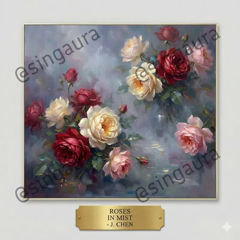 Dreamy Painterly Floral Scene Creators